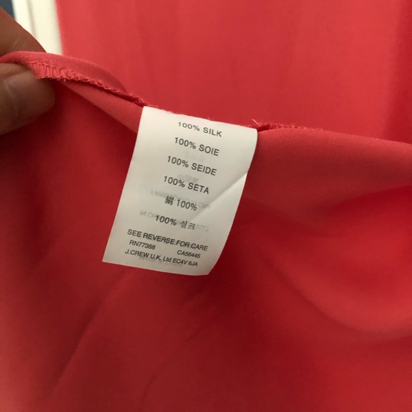 J crew sleeveless pink silk tunic shirt size 00p - Picture 3 of 7